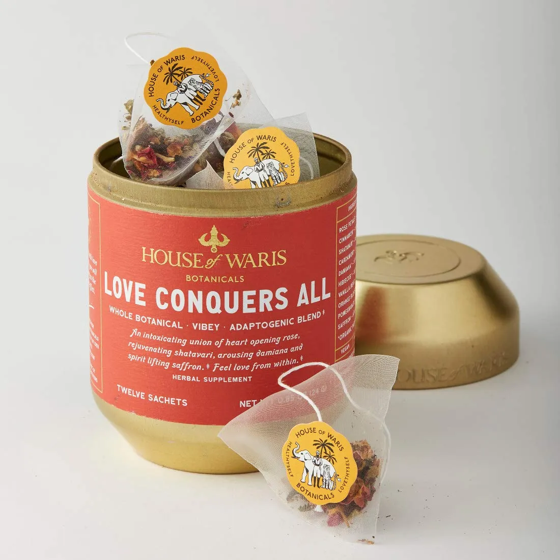 House of Waris Botanicals Love Conquers All Herbal Tea, GLUTEN FREE, VEGAN