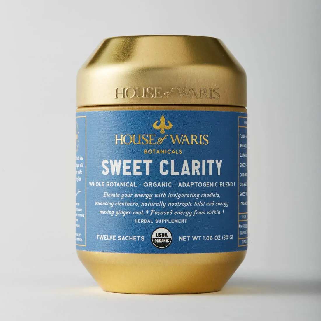 House of Waris Botanicals Sweet Clarity Herbal Tea, ORGANIC, GLUTEN FREE, VEGAN