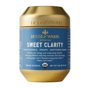 House of Waris Botanicals Sweet Clarity Herbal Tea, ORGANIC, GLUTEN FREE, VEGAN
