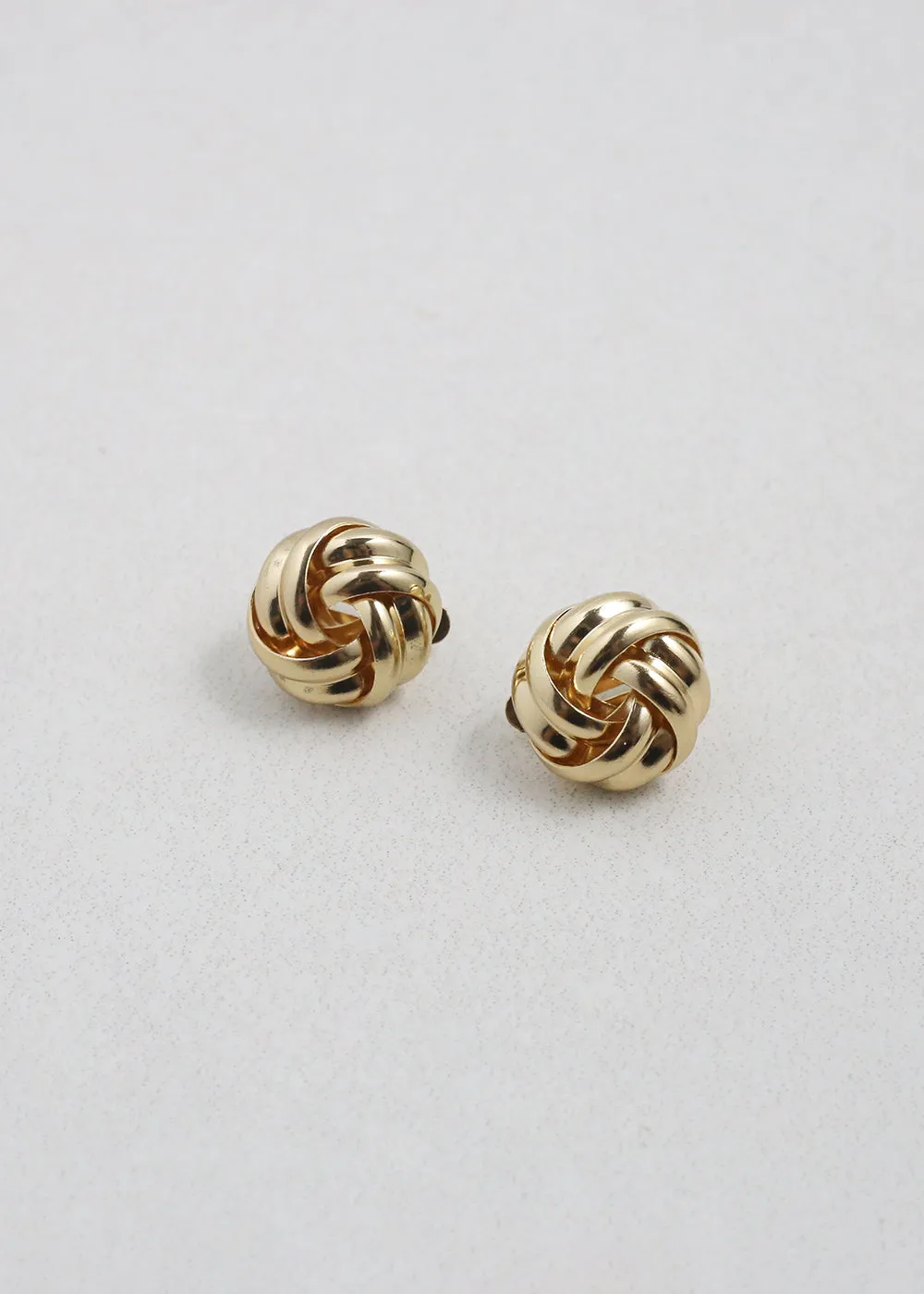 Knot Stud Clip-On Earrings