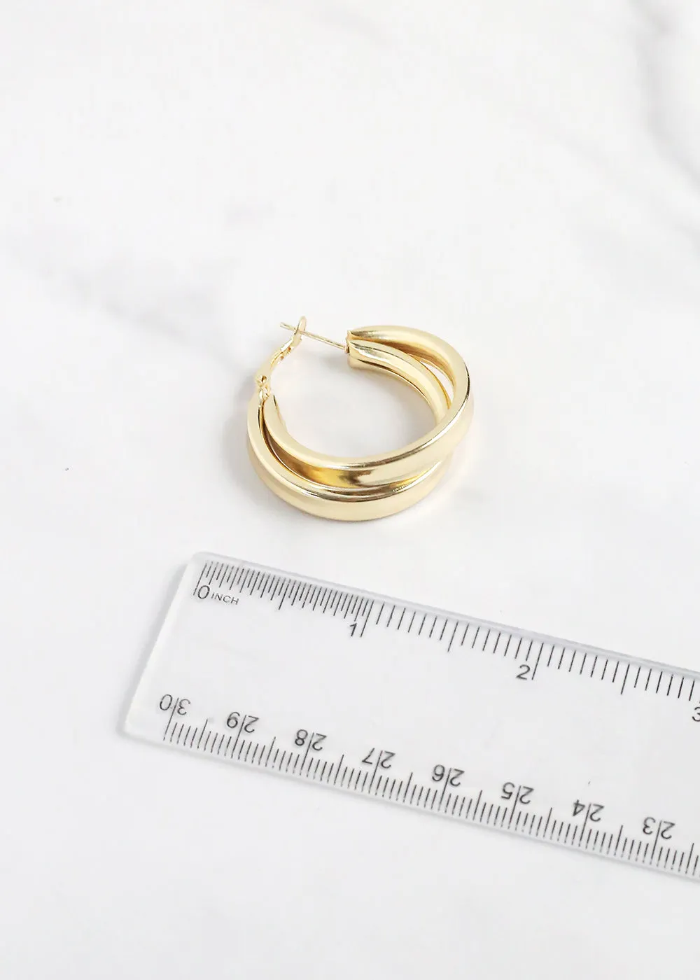 Layered Hoop Earring