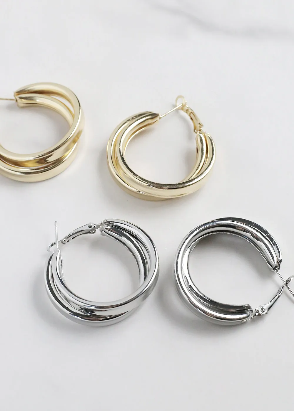 Layered Hoop Earring
