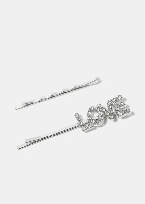 Love Hair Clip Set