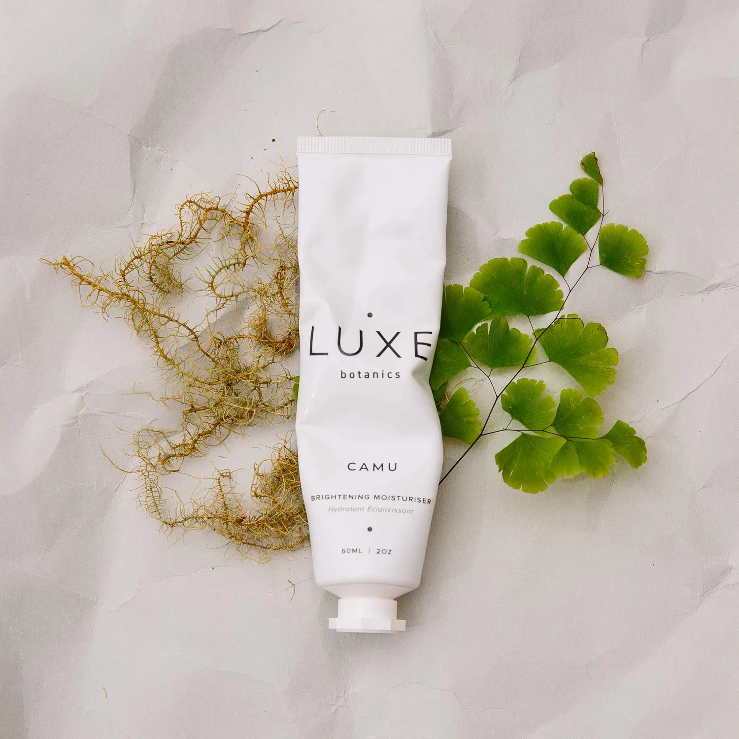 Luxe Botanics Camu Brightening Moisturizer - Helps to Brighten & Even Skintone Organic Camu Camu Berry, Vitamin C, Shea Butter, Avocado and Jojoba Oil (2oz)