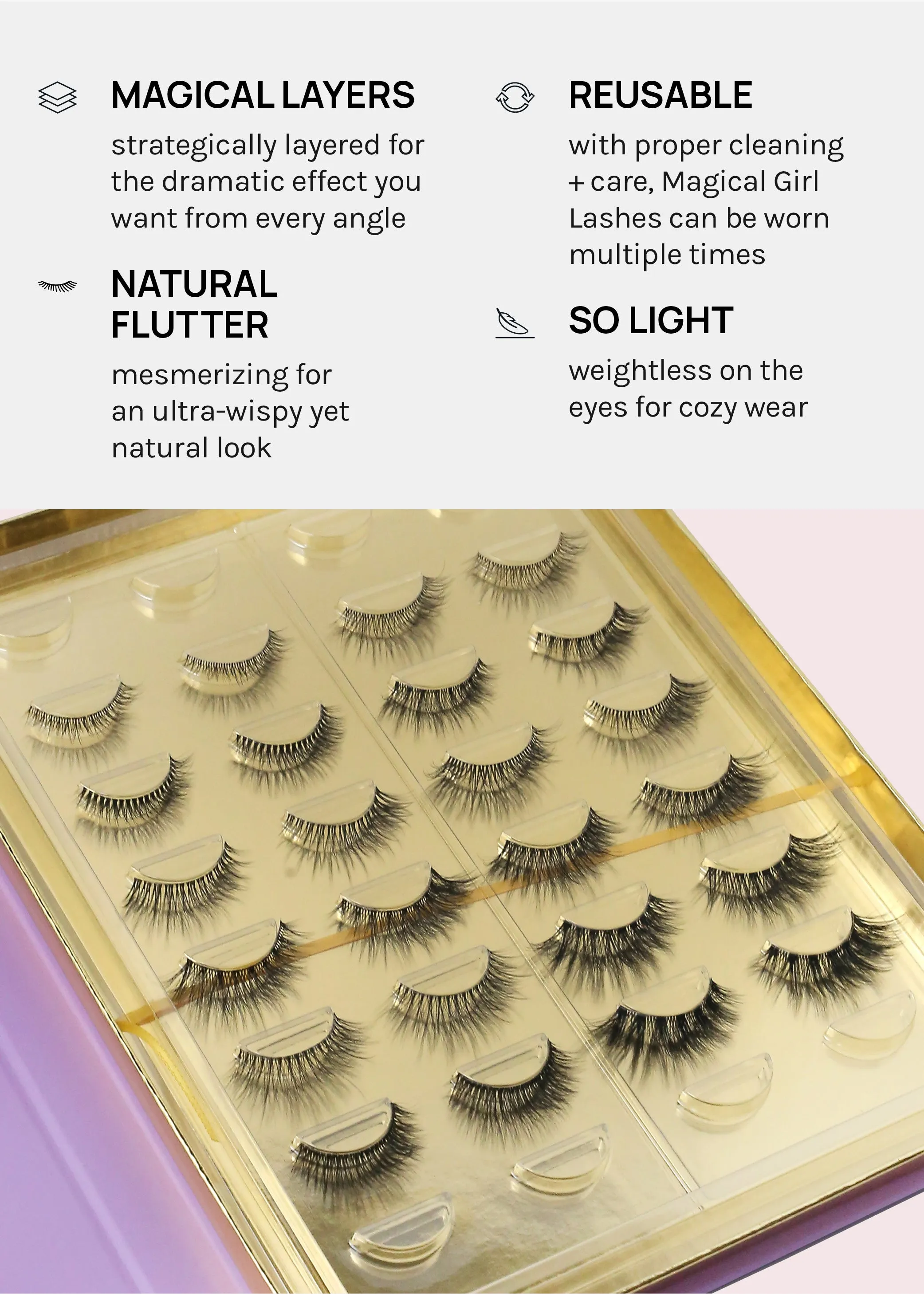 Magical Girl Light Eyelashes  Okimi