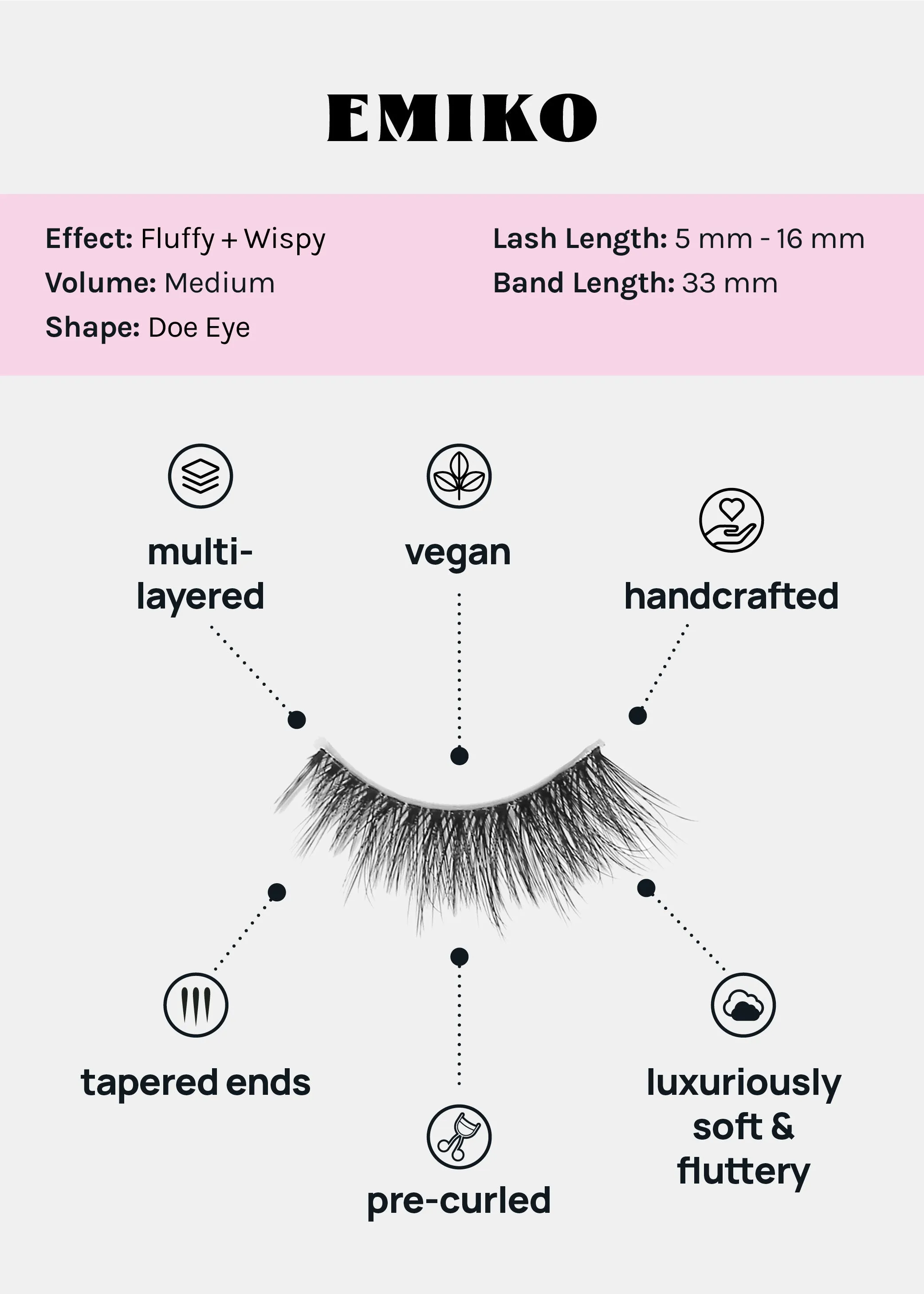 Magical Girl Natural Eyelashes  Emiko