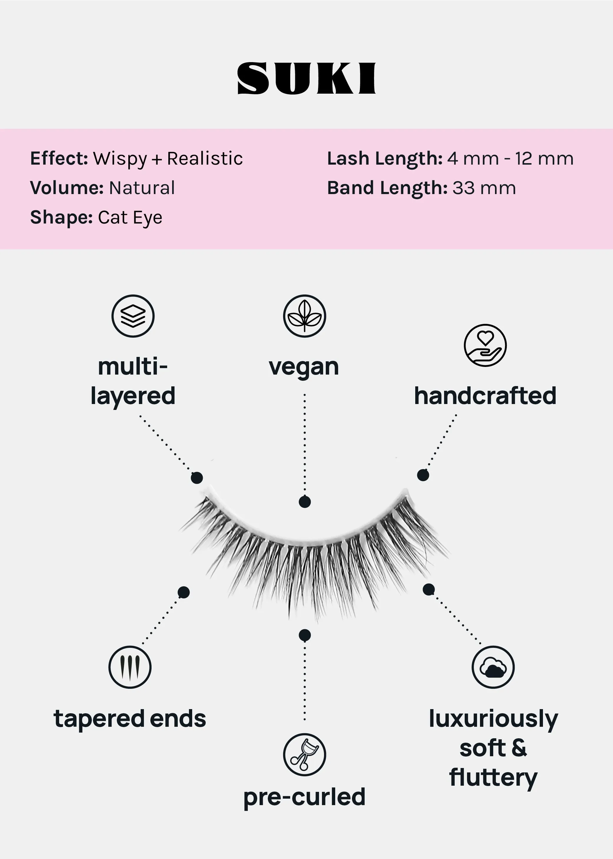 Magical Girl Natural Eyelashes  Suki