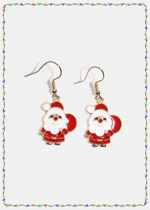 Miss A Christmas Earrings - Santa