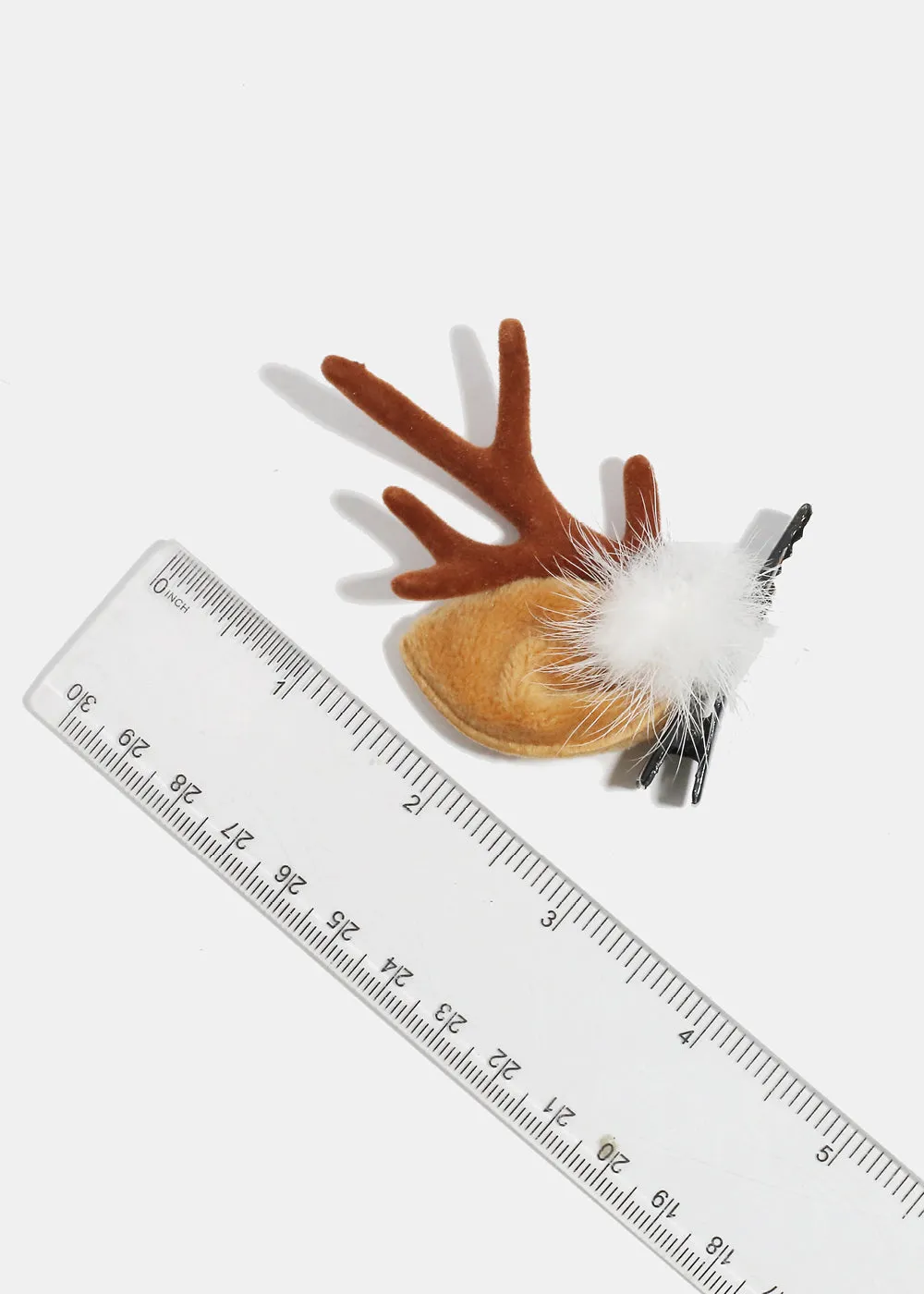 Miss A Christmas Hair Clips - Fur Antlers
