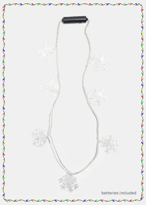 Miss A Christmas Light-Up Necklace Snowflakes