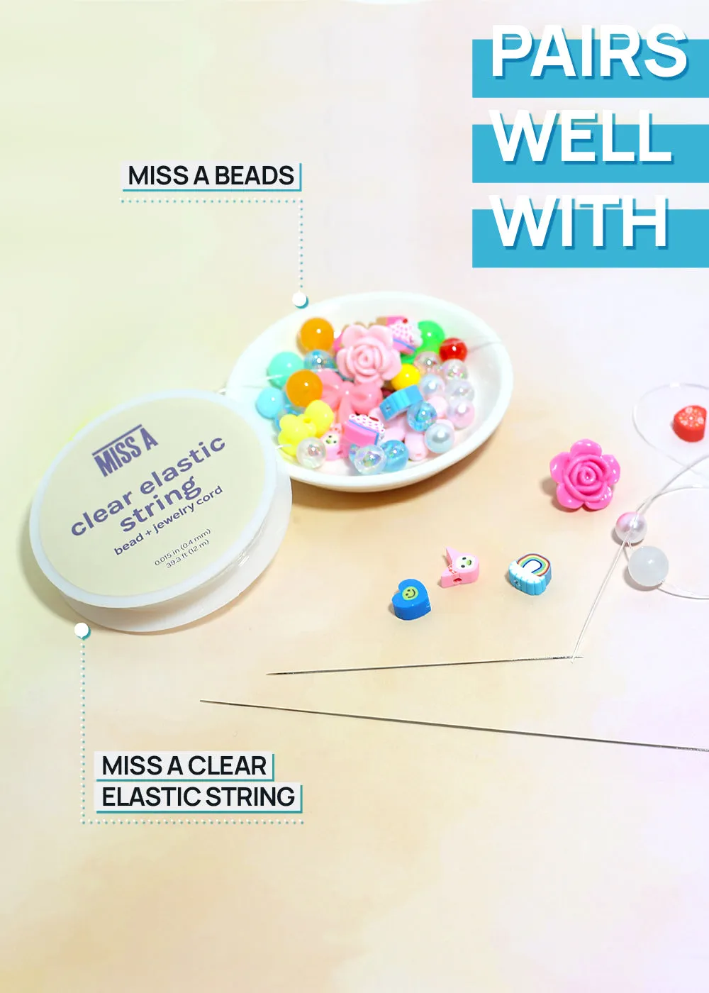Miss A Stainless Steel Beading Needles
