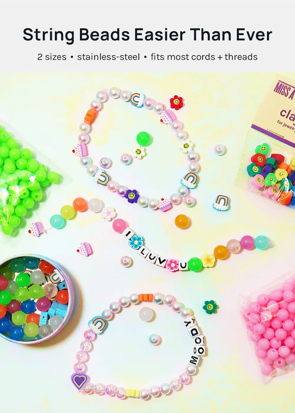 Miss A Stainless Steel Beading Needles