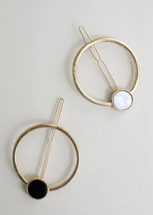 Modern Circle Hair Clip