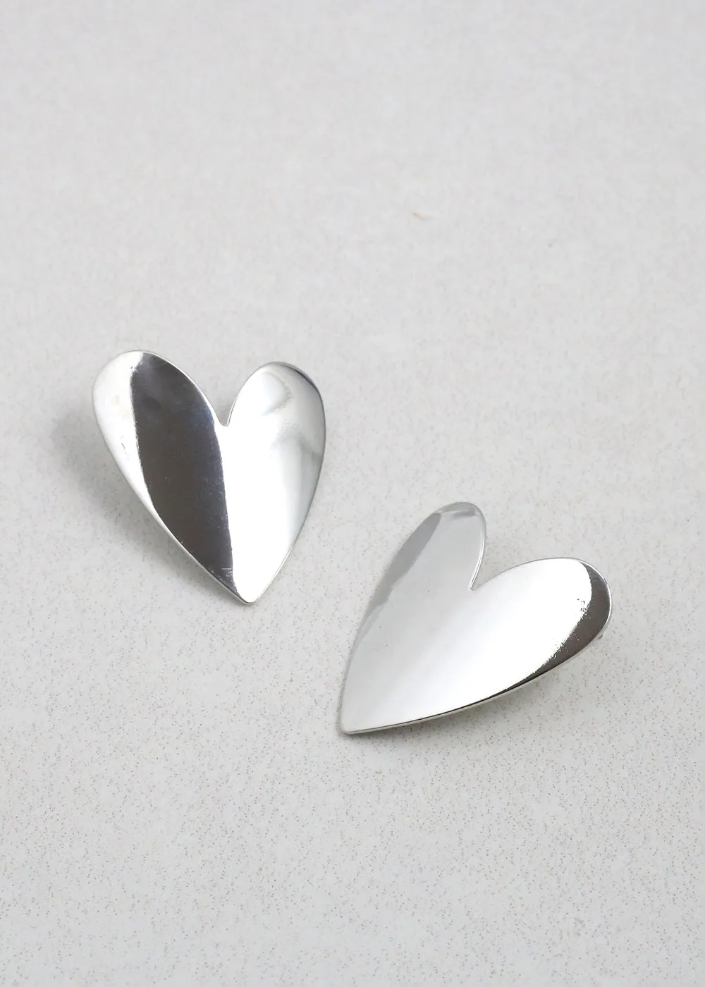 Modern Love Heart Earrings