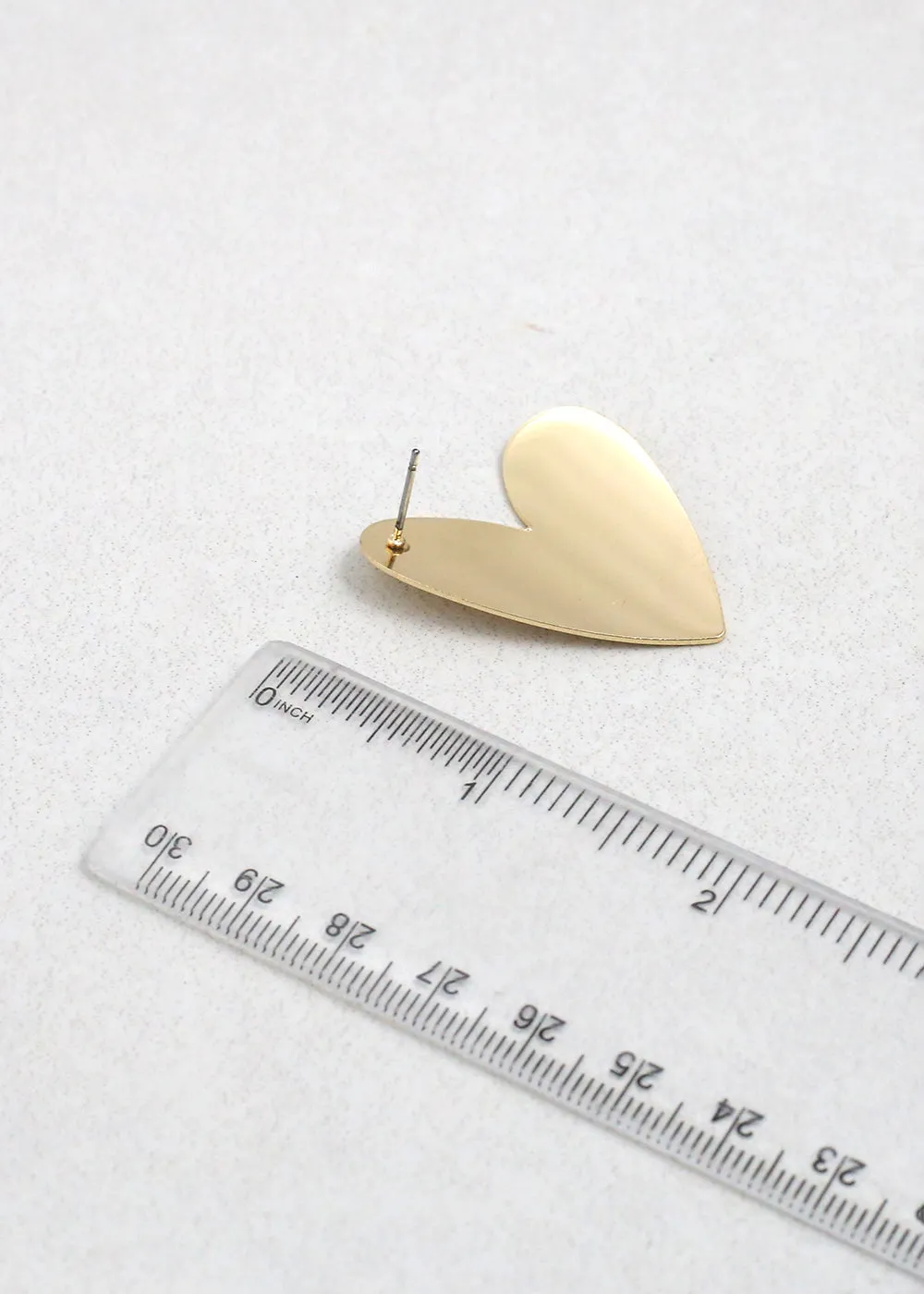Modern Love Heart Earrings
