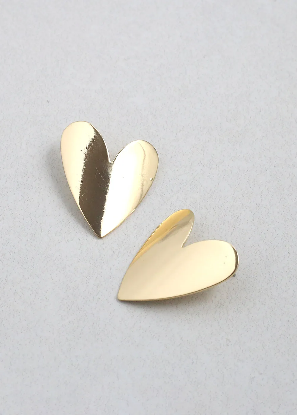 Modern Love Heart Earrings