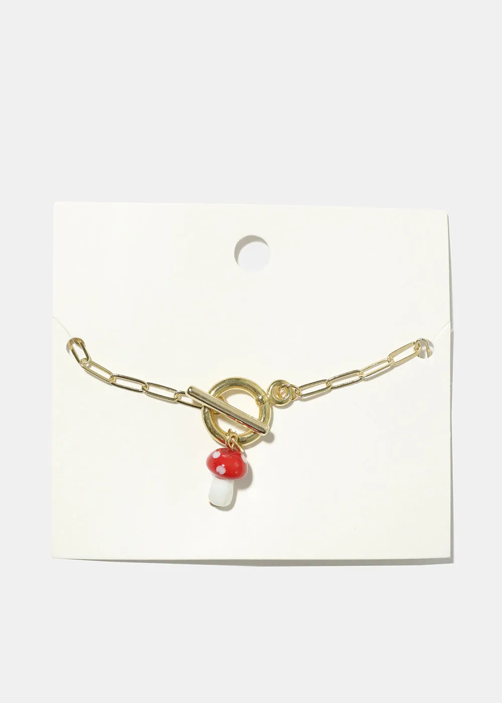 Mushroom Chain Link Bracelet