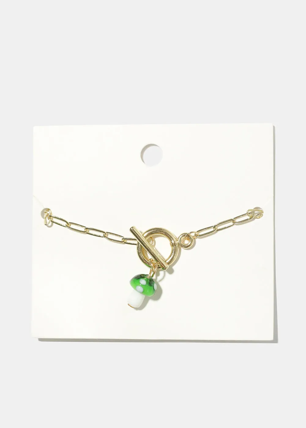 Mushroom Chain Link Bracelet