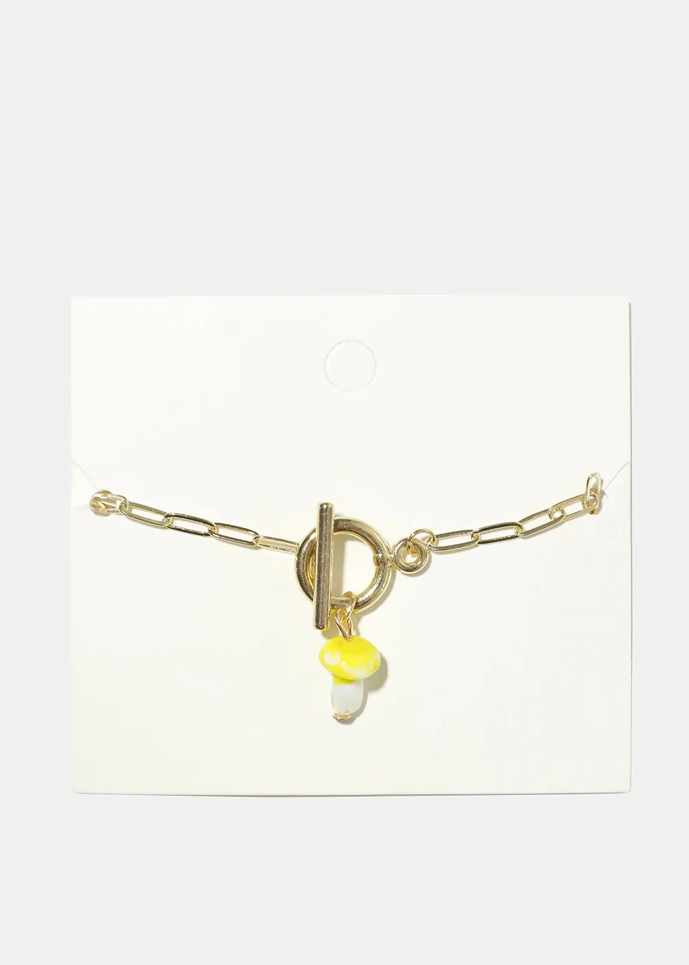 Mushroom Chain Link Bracelet