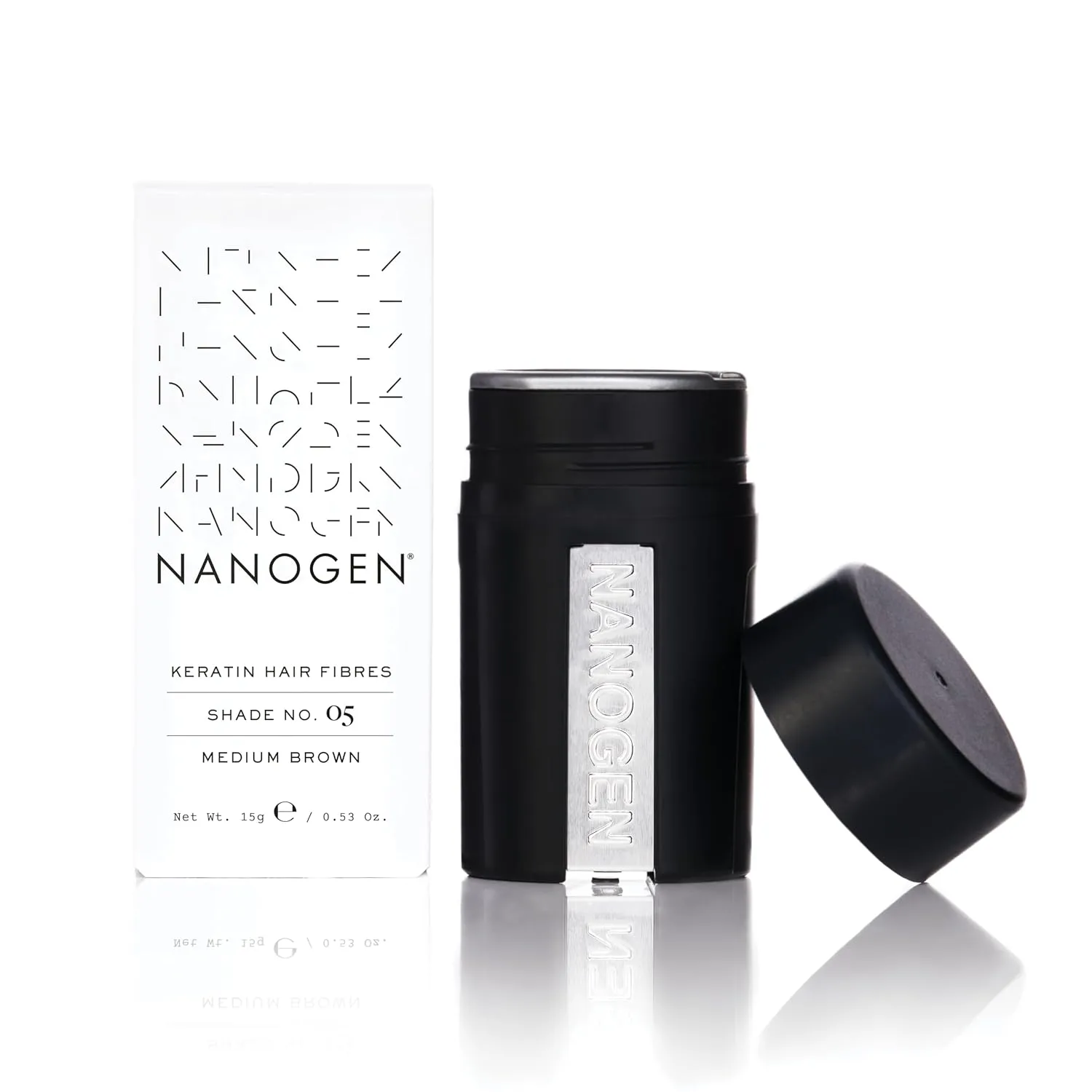 Nanogen Keratin Hair Fibres 15 Grams Shade No. 05 (Medium Brown)