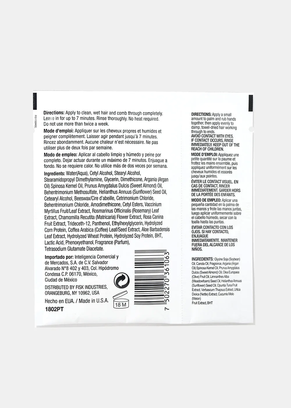 Nature's Spirit Hair Oil & Mask- Argan Oil