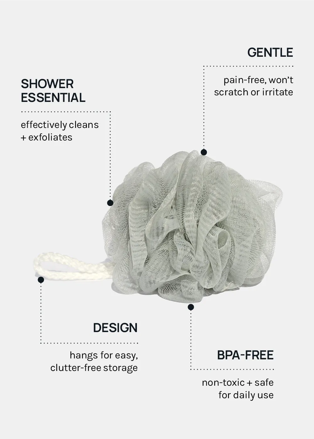 Official Key Items Mesh Loofah