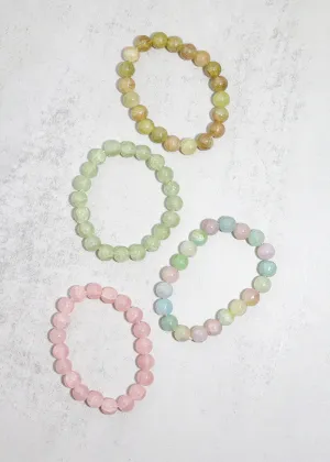 Pastel Marbled Beaded Bracelet