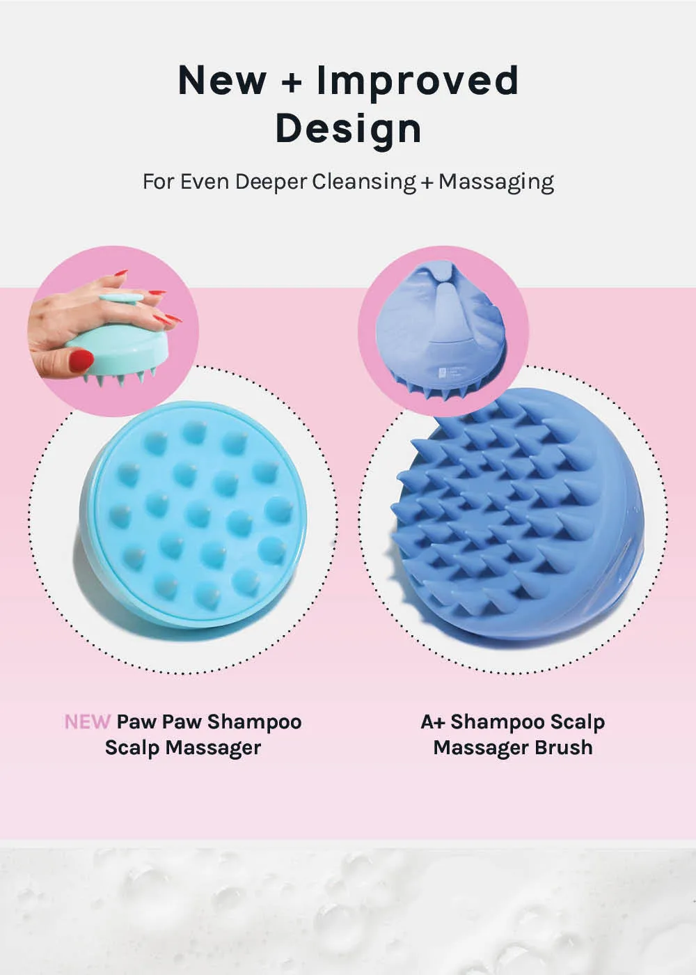 Paw Paw Scalp Massager Brush