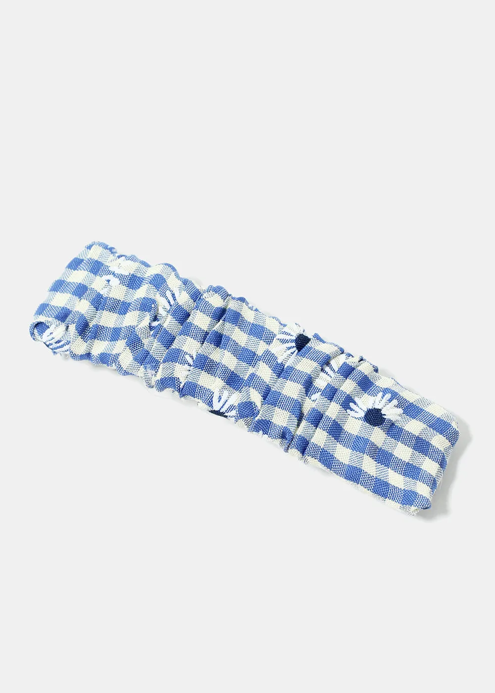 Plaid & Flower Print Hair Pin