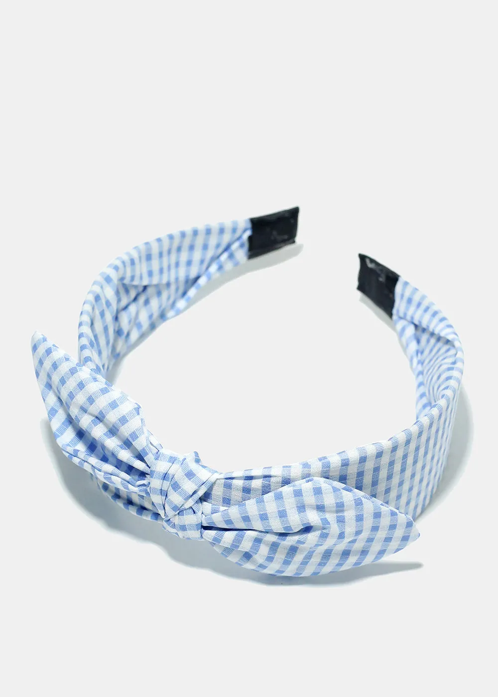 Plaid Headband with Bow