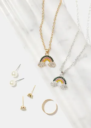 Rainbow Pendant Necklace