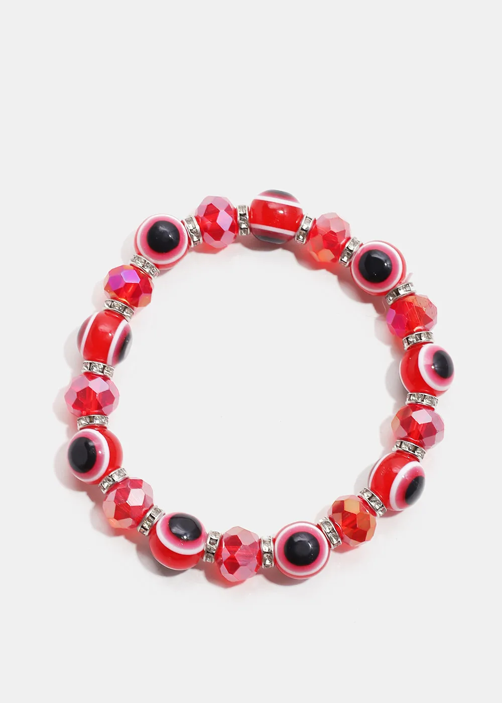 Red Evil Eye Bead Bracelet