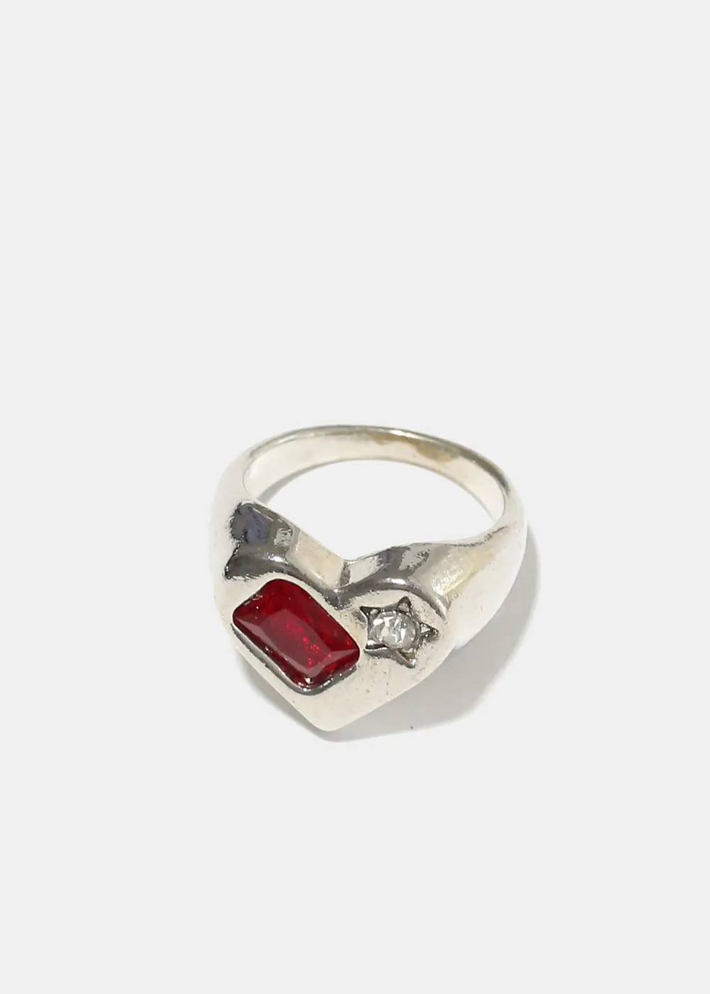 Red Gem & Star Ring