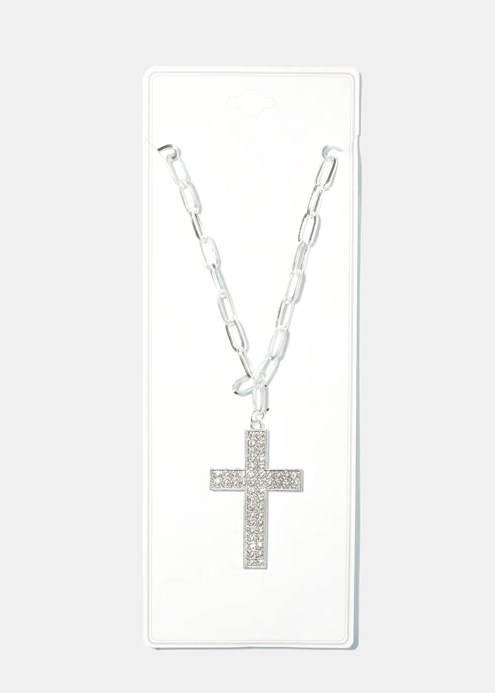 Rhinestone Cross Necklace