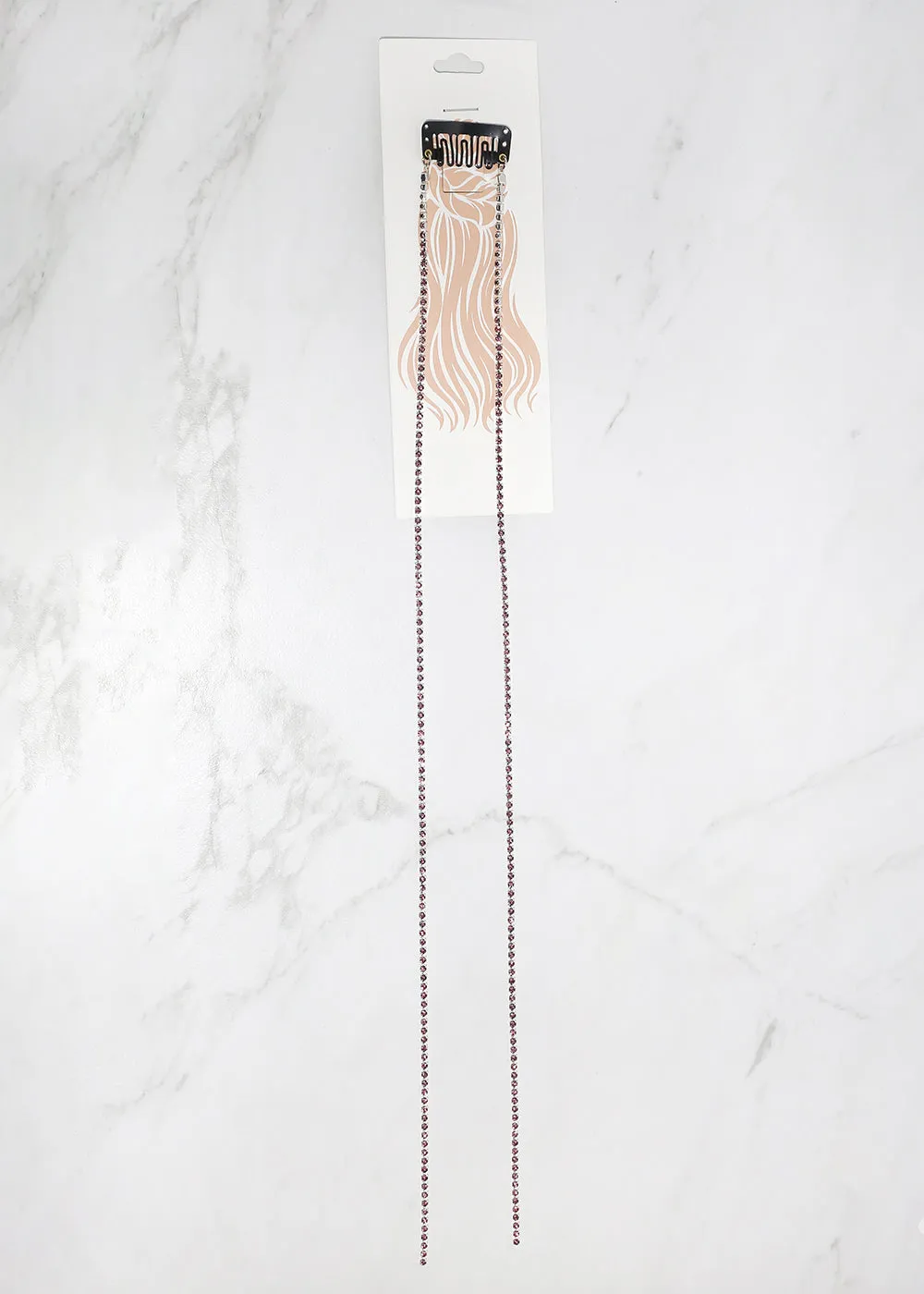 Rhinestone Tassel Har Clip