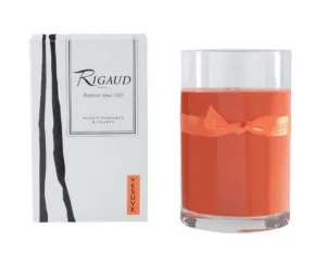 Rigaud Paris, Vesuve Large Candle Recharge (Refill) Bougie D'ambiance Parfumee, Grand Modele Recharge in Glass, Orange, 4.5 Inches Tall, 90 Hours Burn Life