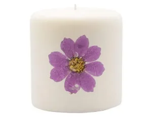 Rosy Rings Pillar Botanical Candle Size: 25'' D x 3.5'' H (Iris Moon)