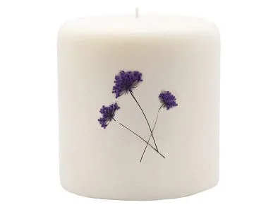 Rosy Rings Pillar Botanical Candle Size: 25'' D x 3.5'' H (Wild Plum & Cannabis)