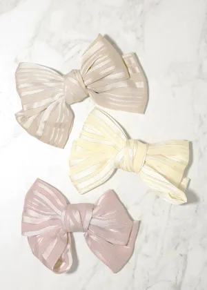 Satin Bow Hair Clip
