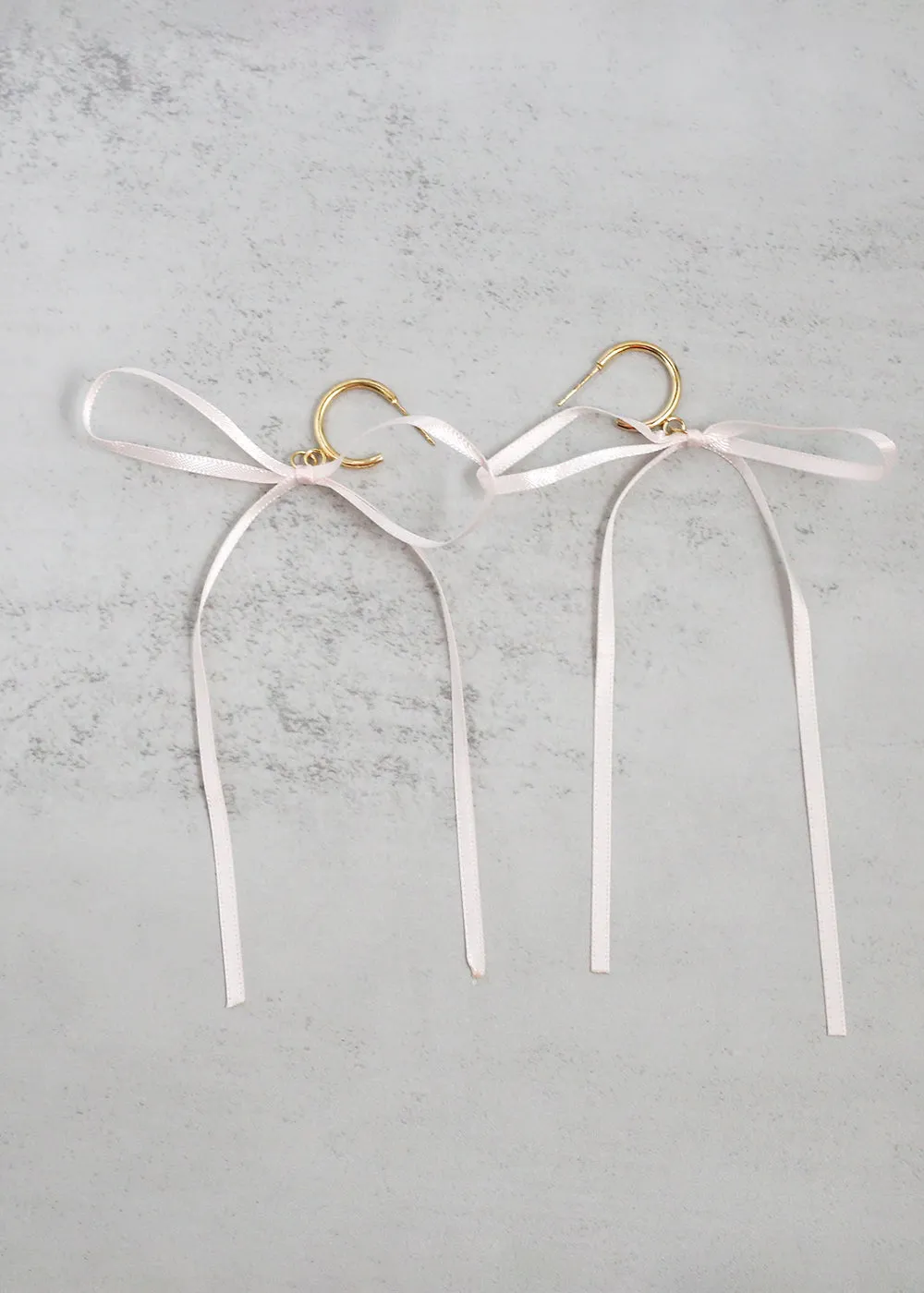 Satin Bow Statement Earrings