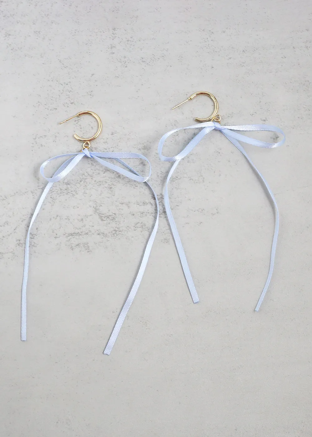 Satin Bow Statement Earrings