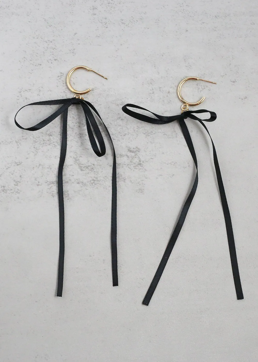 Satin Bow Statement Earrings