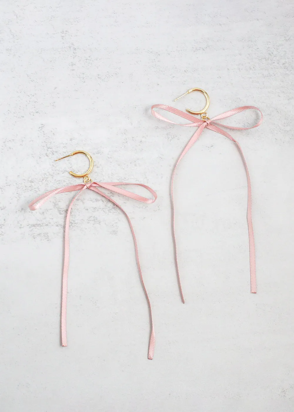 Satin Bow Statement Earrings