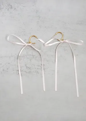 Satin Bow Statement Earrings