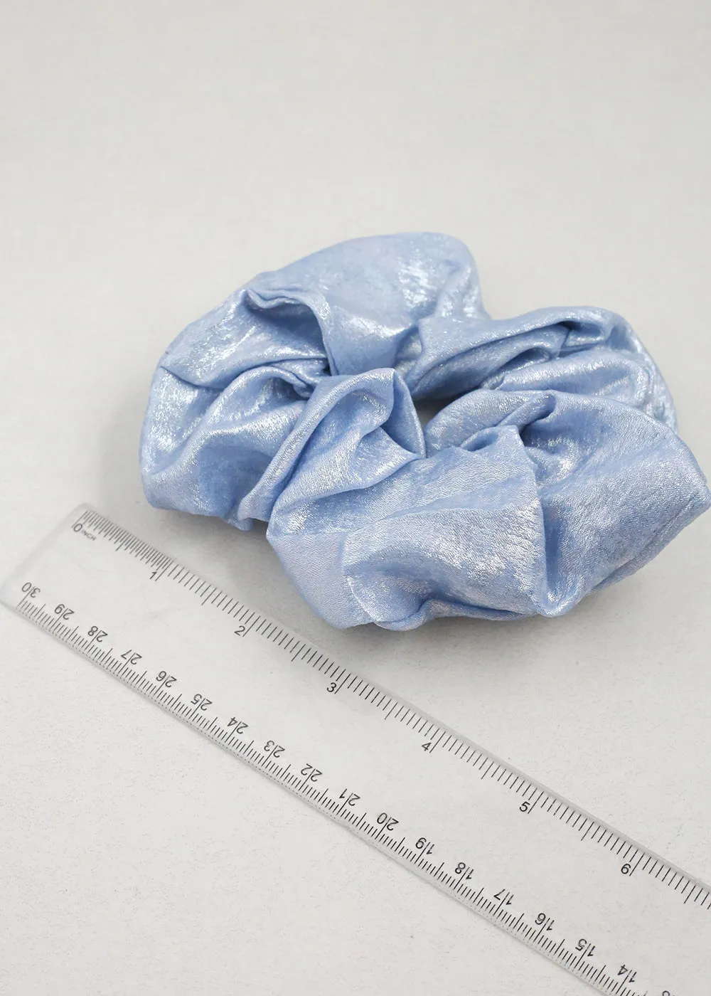 Shimmering Metallic Scrunchies