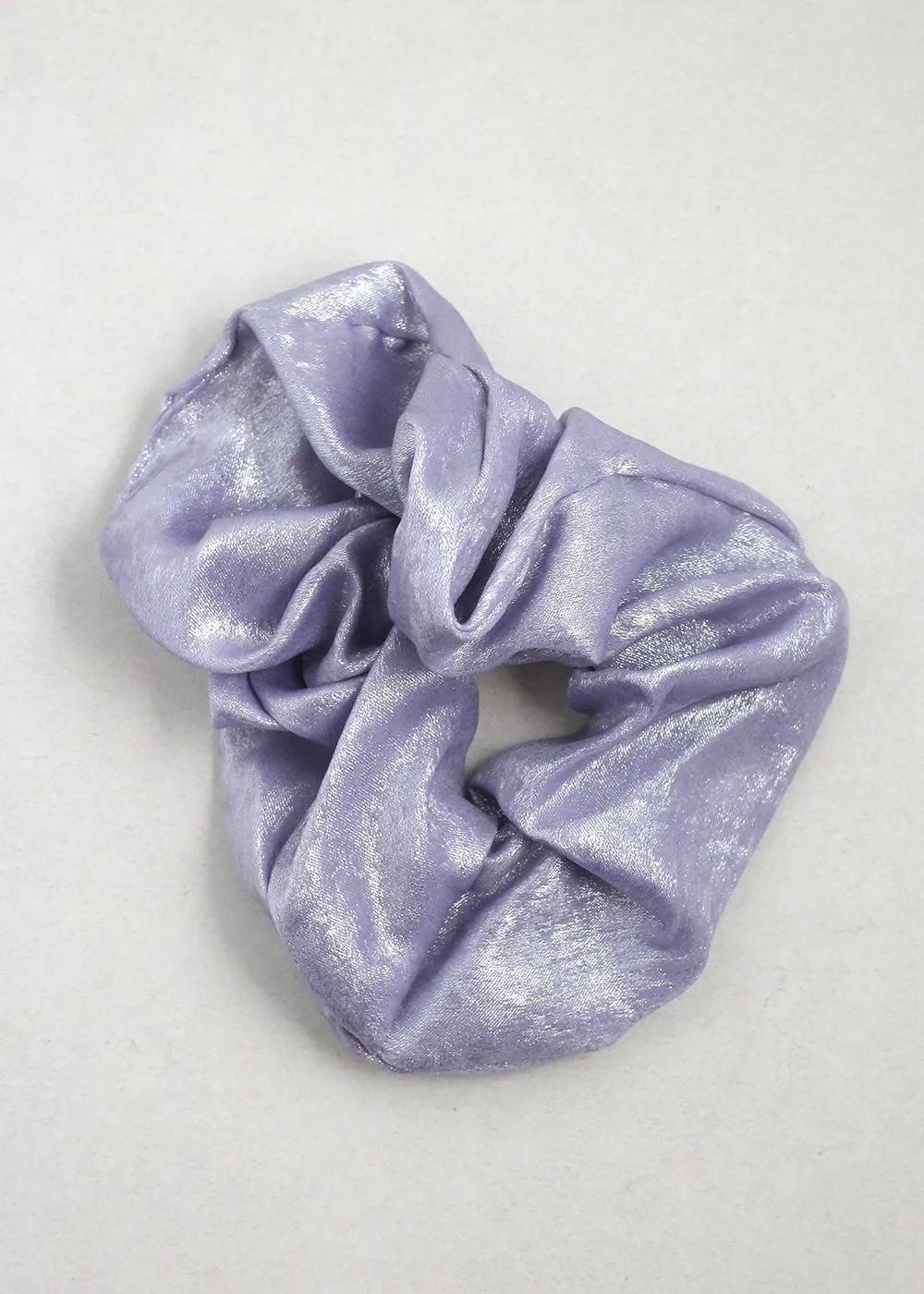 Shimmering Metallic Scrunchies