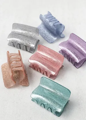 Small Glitter Jaw Hair Clip
