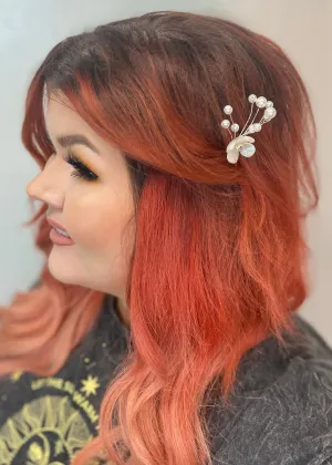 Small Pearl Flower Hair Pin