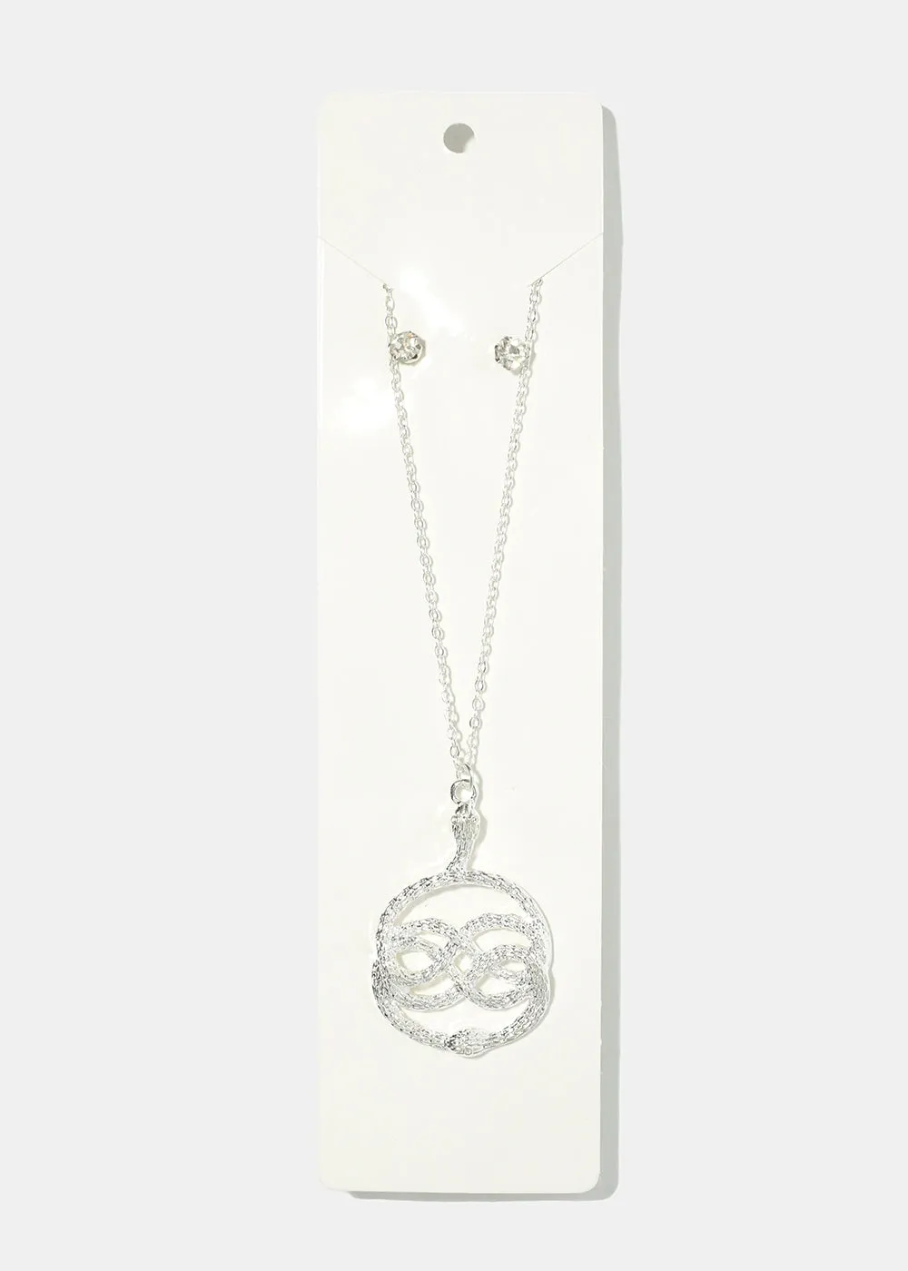 Snake Medallion & Earring Set