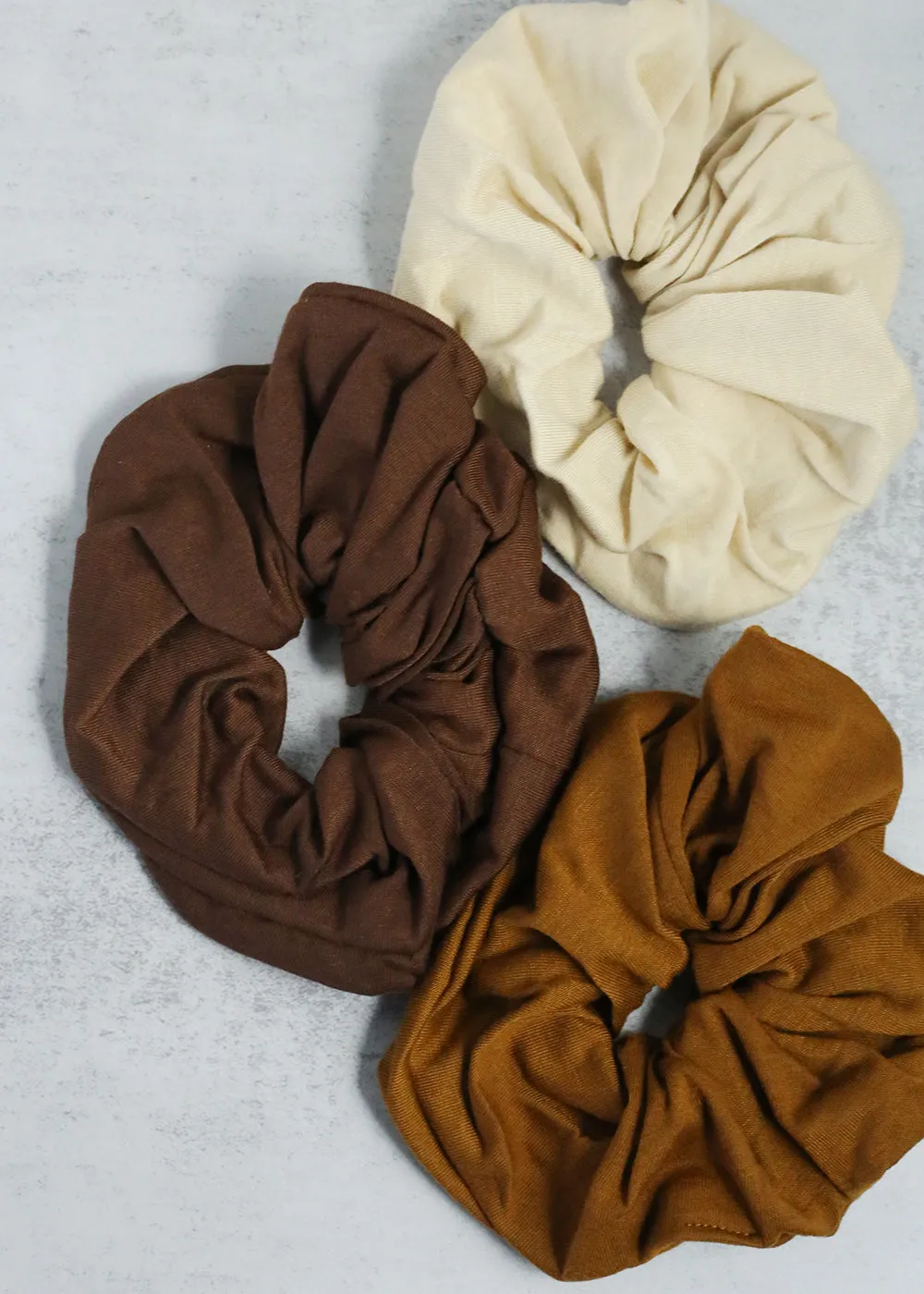 Soft Scrunchie - Brown